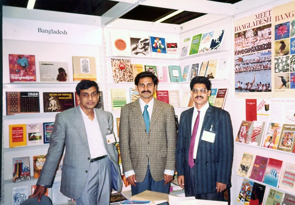 Karim International booth at the 1989 Frankfurt Book Fair